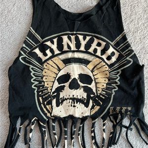 Vintage Lynyrd Skynyrd Fringe Crop